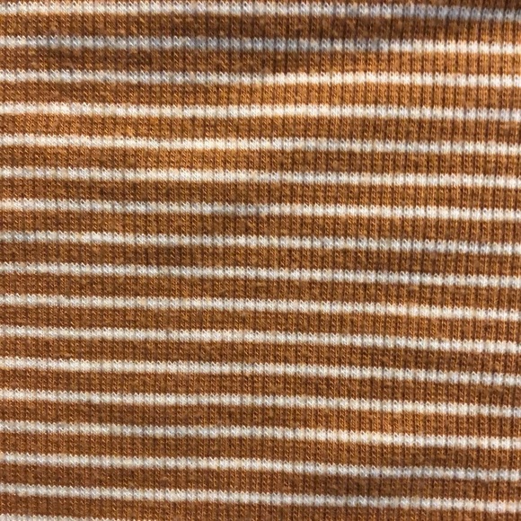 Active USA Mustard and White Striped Tee - Picture 4 of 4